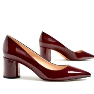 Zara burgundy pumps size 39/8.5